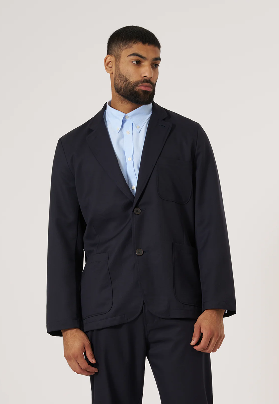 Nicola Top - Zen Blue Contrast